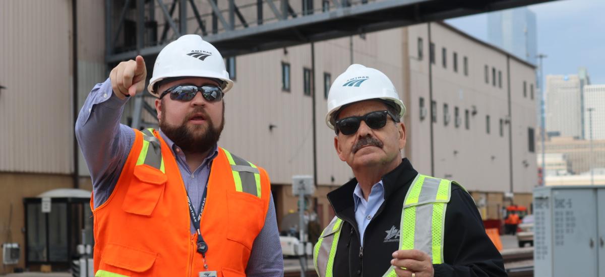 Congressman García visits Amtrack projects 