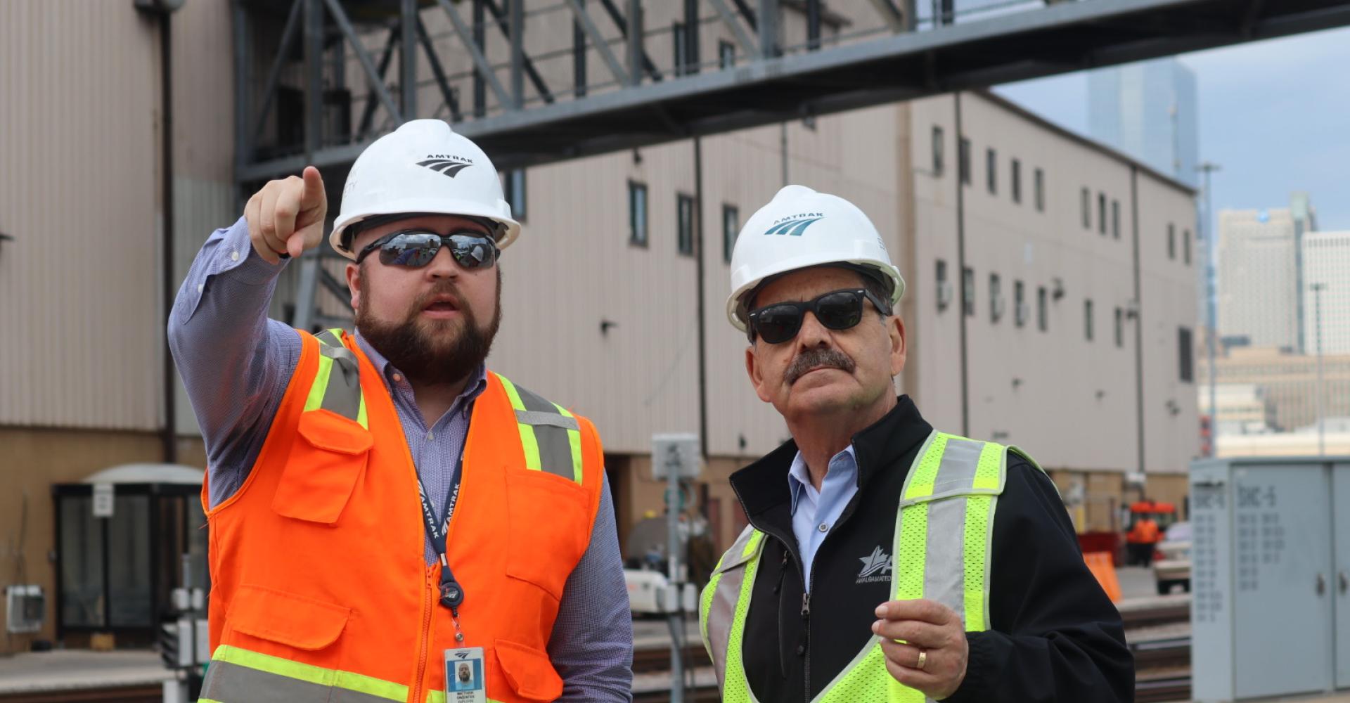 Congressman García visits Amtrack projects 